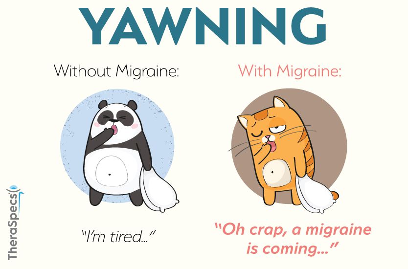 Yawning for Migraine Means Prodrome and Attack is Coming Migraine Prodrome Yawning Symptom Meme
