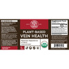Picture of the complete label including suggested use and supplement facts for Global Healing Plant Based Vein Health.