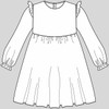 PDF digital layered pattern for a baby dress