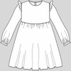 PDF digital layered pattern for a baby dress