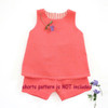 baby blouse shorts sewing pdf pattern