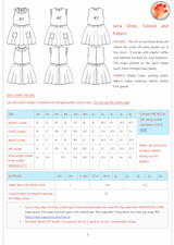 Lena baby sewing PDF pattern. 0m-6y