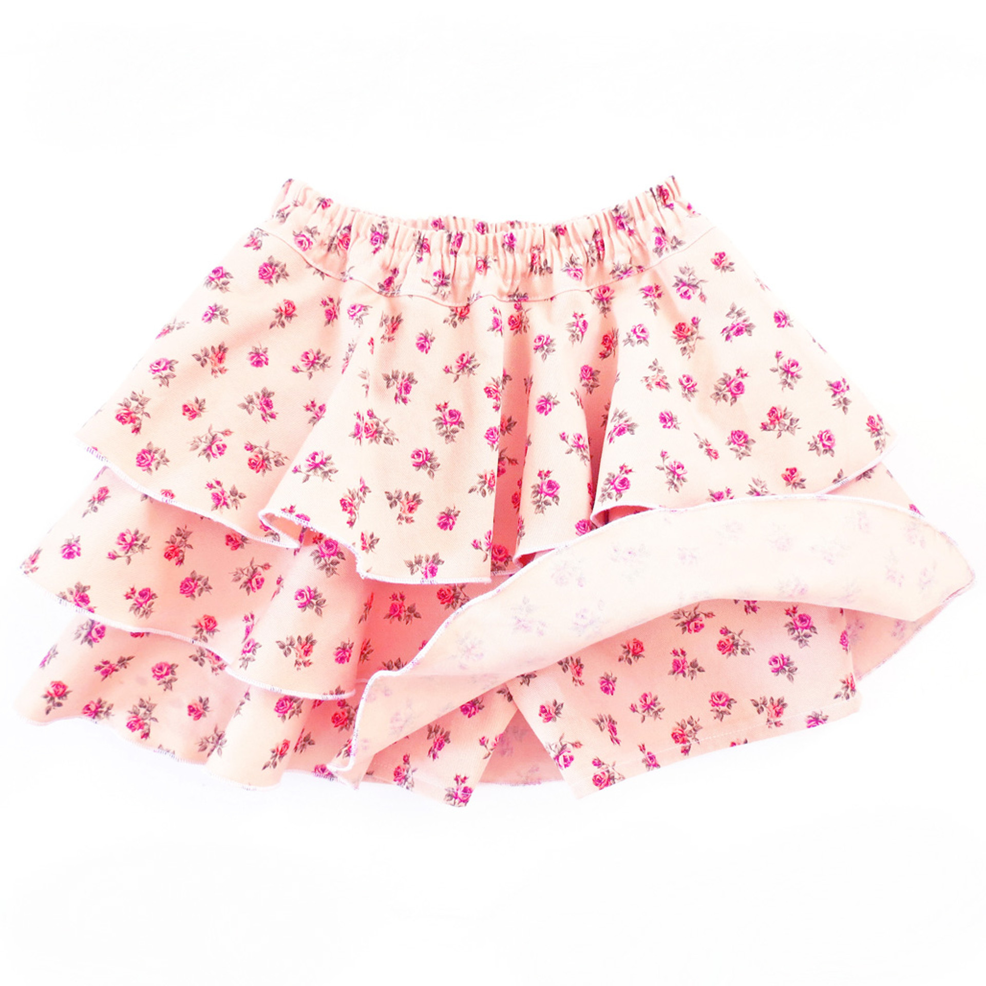 Emma skort shorts skirt pattern for toddler, girls.