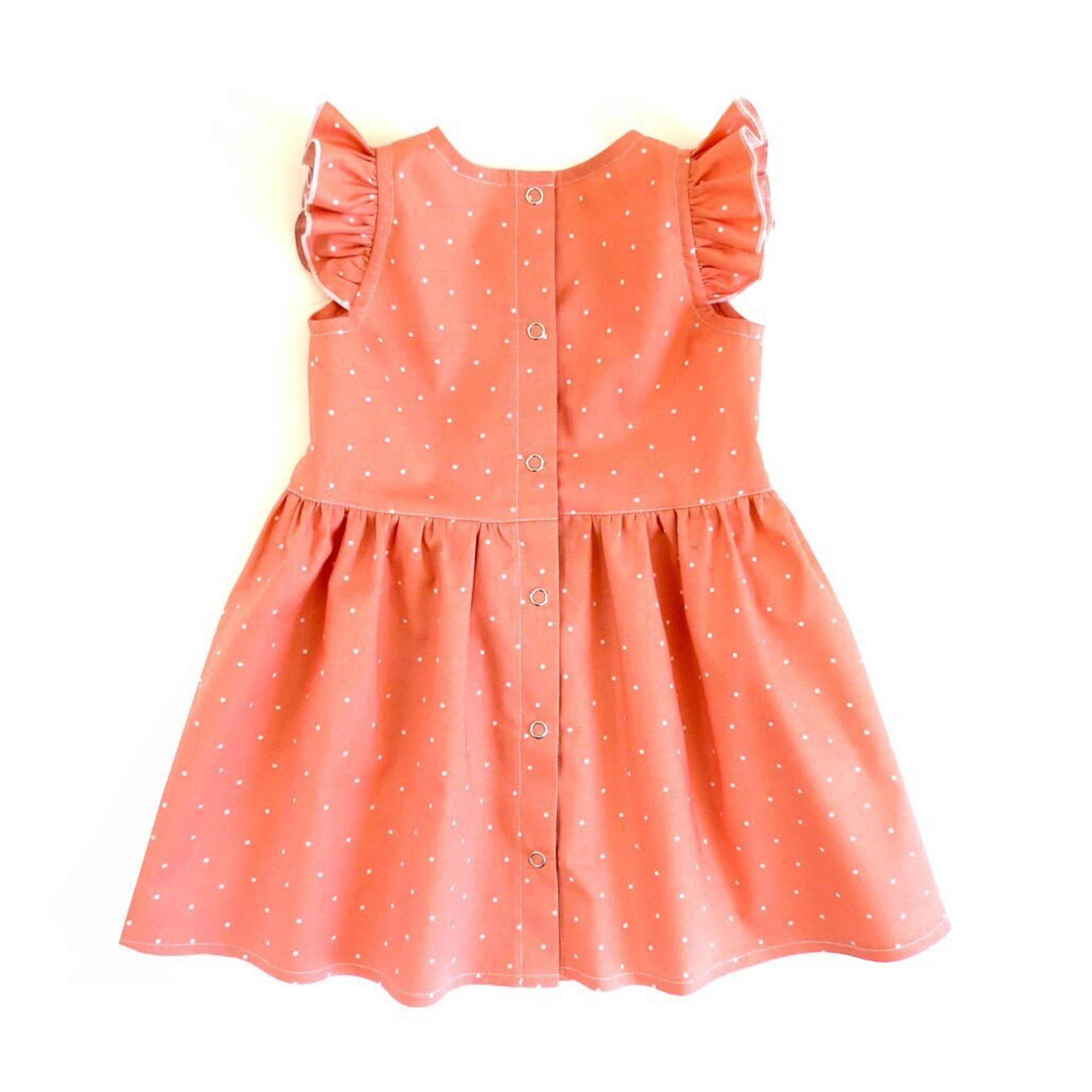 Lena dress PDF pattern for baby and girls. 0m-6y