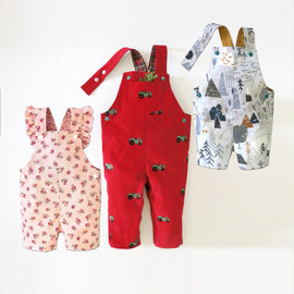 Alex dungaree sewing pattern for baby, toddler, newborn, infant