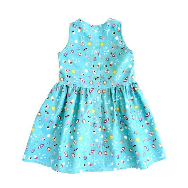 Lena dress PDF pattern for baby and girls. 0m-6y