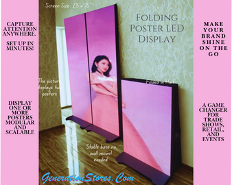 Folding LED Poster Display Folding LED Poster Display