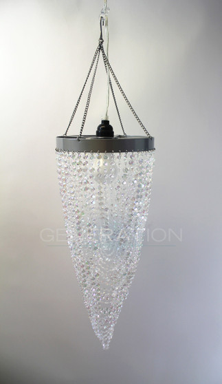 AcrylicTwisted Beaded Chandelier