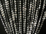 Iridescent Silver Diamond Beaded Curtains - 3 Feet by 6 Feet - 12 Colors