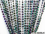 Iridescent Black Diamond Beaded Curtains - 3 Feet by 6 Feet - 12 Colors