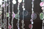 Champagne Bubbles Beaded Curtains - 3 Feet by 6 Feet - 9 Colors