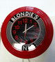 Red Blondie's Wall Retro Clock