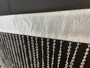 Fabric Rod Pocket Diamond cut bead curtains