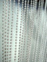 Silver Faux Metal Ball Beaded Curtains - 3 Feet by 12 Feet