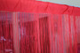 Red String Curtains - 3 Feet by 9 Feet