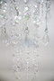 Large Diamond cut beads chandelier 48 Inches Long