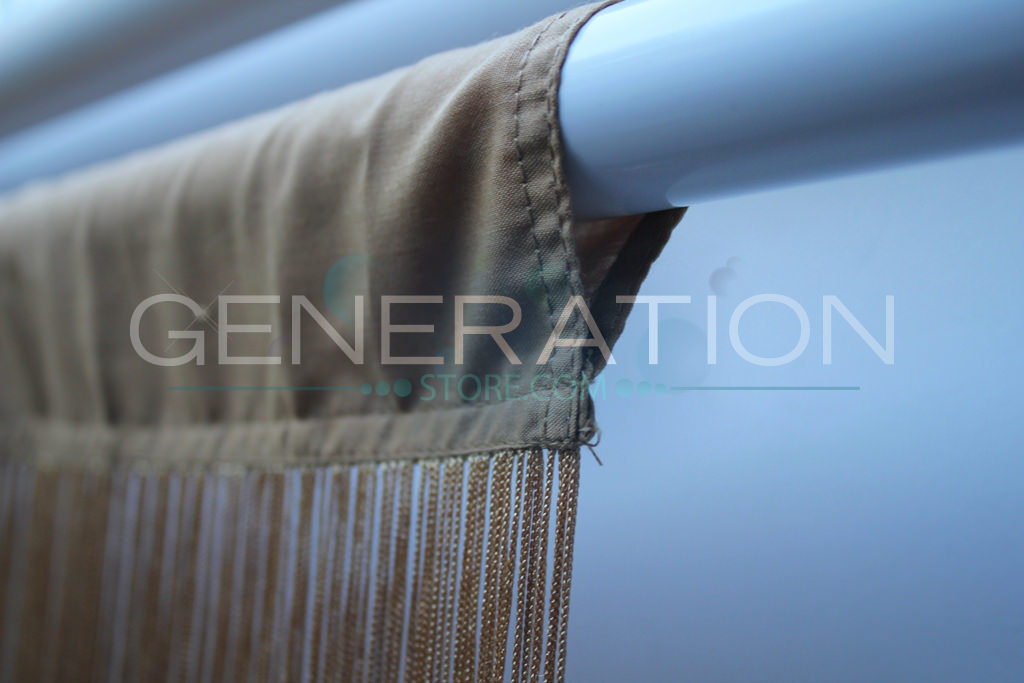 Gold String Curtains - 3 Feet by 12 Feet