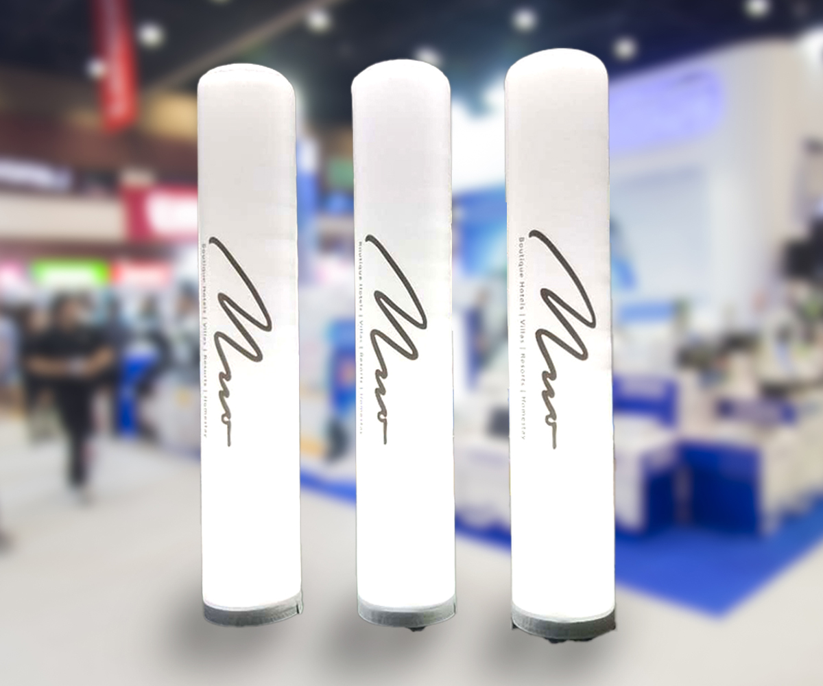 nflatable LED Advertising Pillars/Columns are a perfect way to promote your brand at trade shows, conventions, storefronts, and much more.