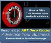 Personalized Art Deco Clock