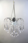 Acrylic  Drop Crystals Beaded Chandelier Hand Hooked