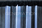 Black & White String Curtains - Up to 20 Feet Long
