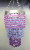 Purple & Violet mini Party bead chandelier 3 Tiers Beaded Chandelier