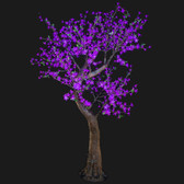 Cherry Blossom Tree 7 Feet 800 Led Lights Purple Color Morgan Style