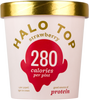 Halo Top, Strawberry Ice Cream, Pint (1 Count)