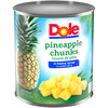 Dole, Chunk Pineapple in Heavy Syrup, #10 can, 106 oz. (6 count)