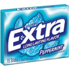 Wrigley's Extra, Peppermint, Sugar Free Gum, 15-Stick Slim Packs (10 count)