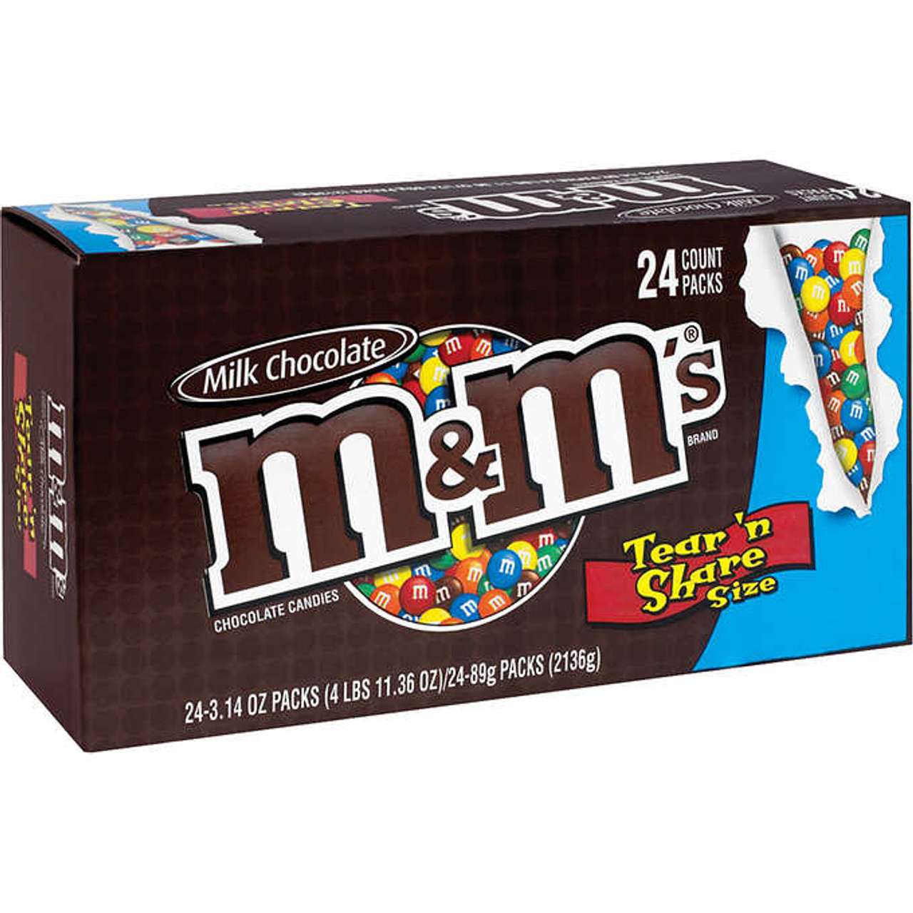 M&M's, Chocolate Candies, Milk Chocolate, Sharing Size, 3.14 oz