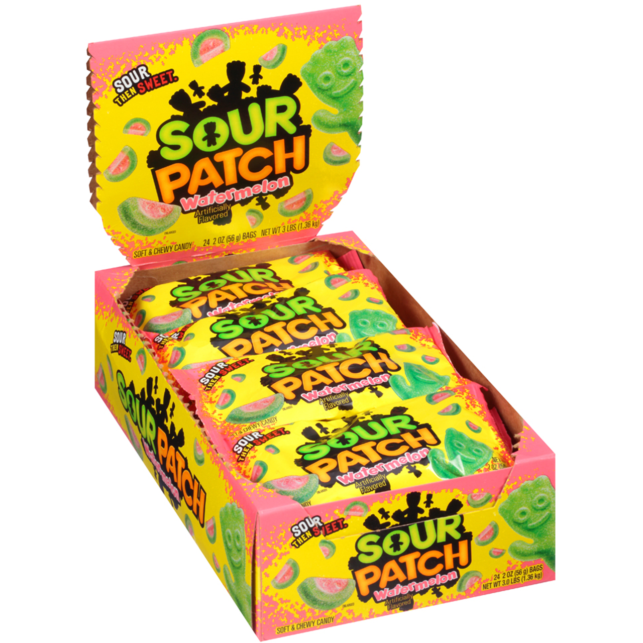 SOUR PATCH KIDS Watermelon Soft & Chewy Candy, 8 oz Bag