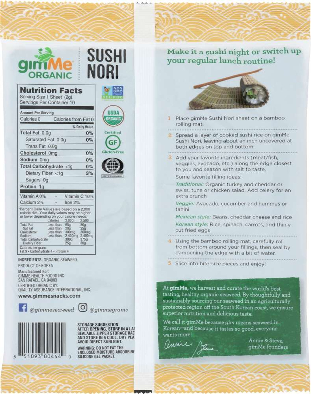 Organic Sushi Nori