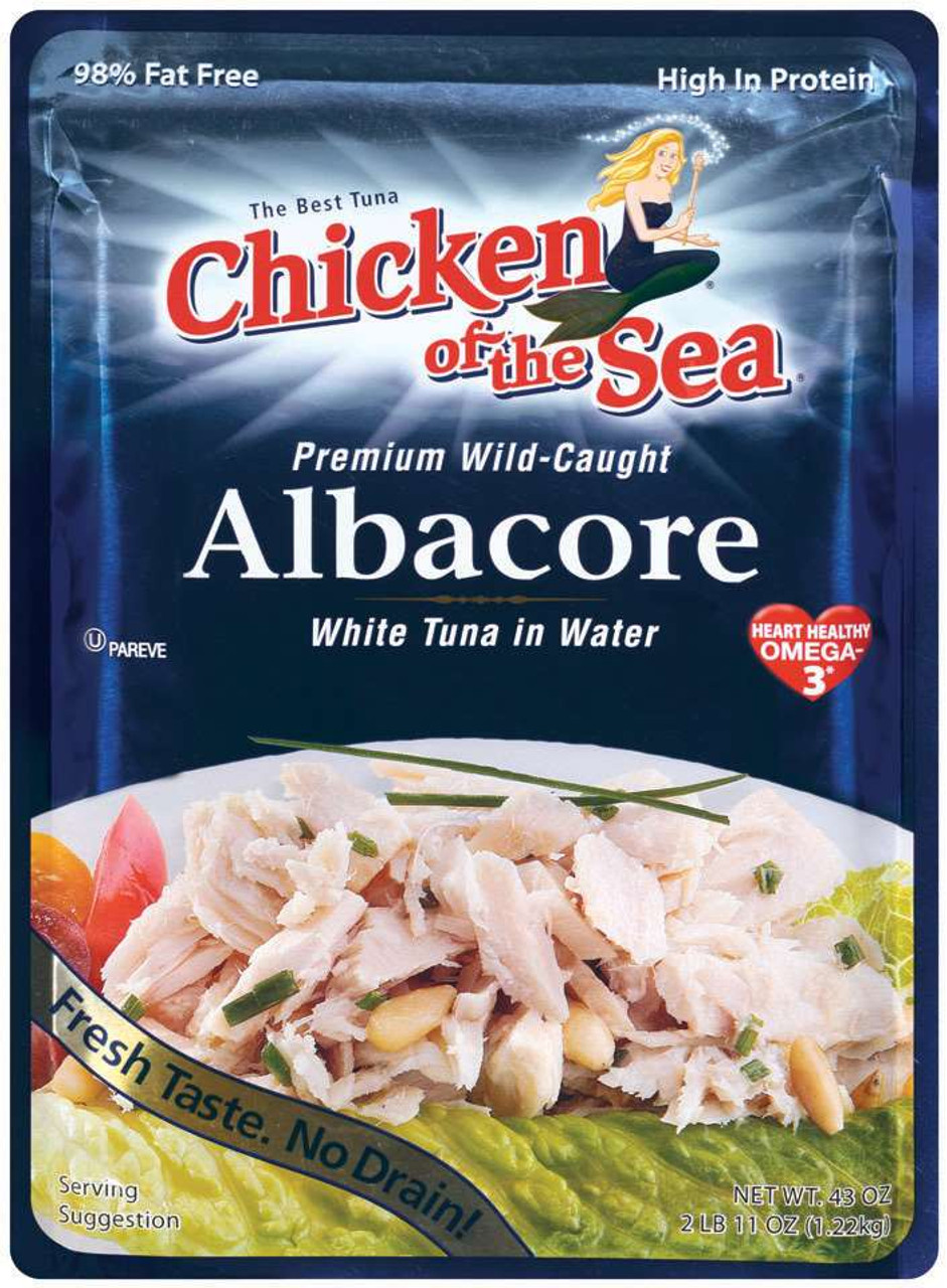 Chicken Of The Sea Tuna, Albacore, White, Chunk 5 Oz