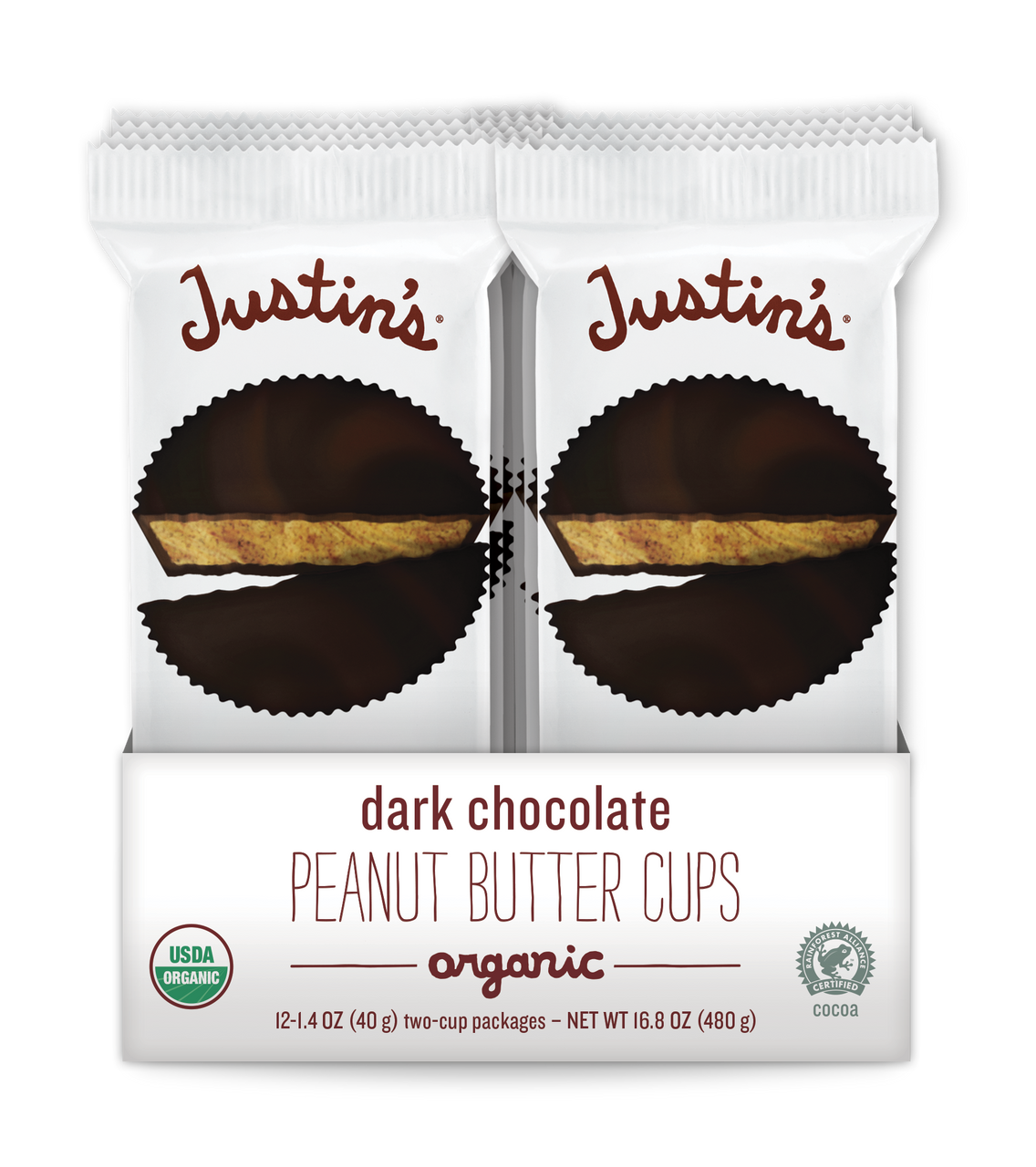 REESE'S Organic Dark Chocolate Peanut Butter Cups, 1.4 oz