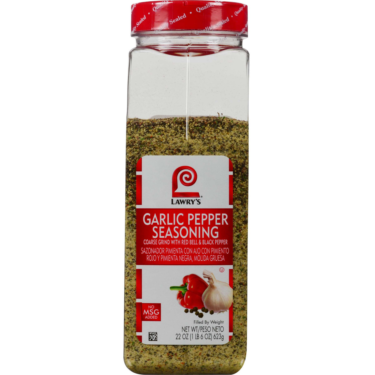 Spice & Seasoning Garlic Pepper Coarse Ground Blend Lawry's