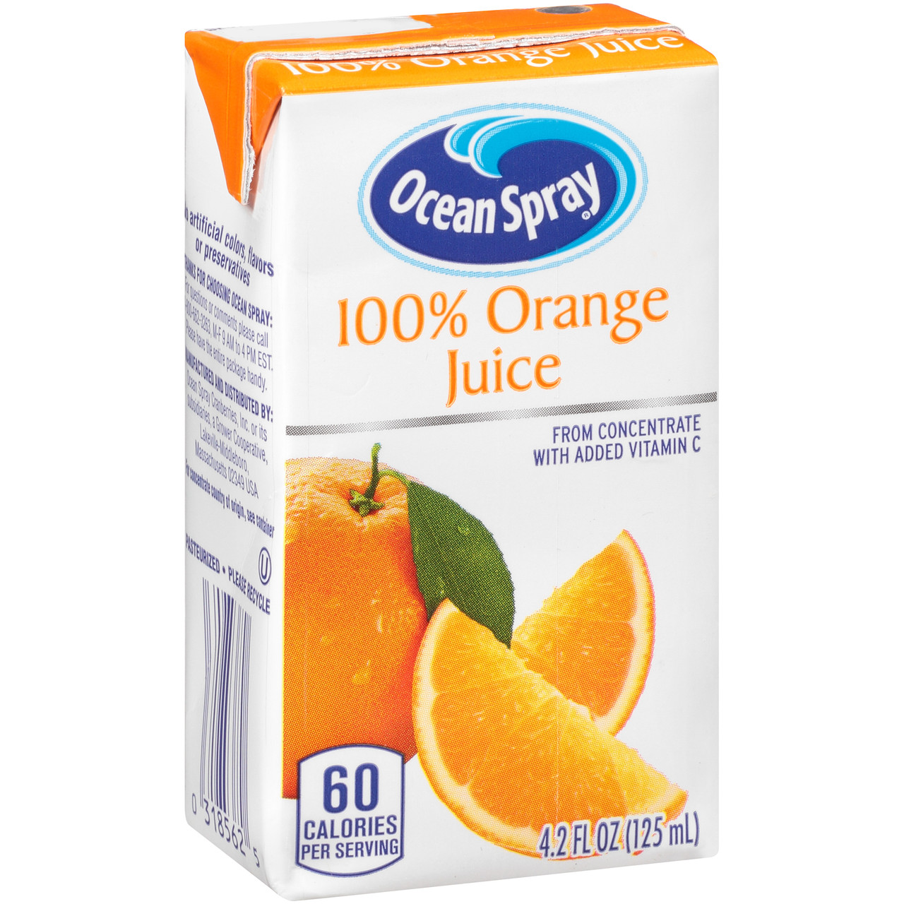 Ocean Spray, 100% Orange Juice, (40 Count)
