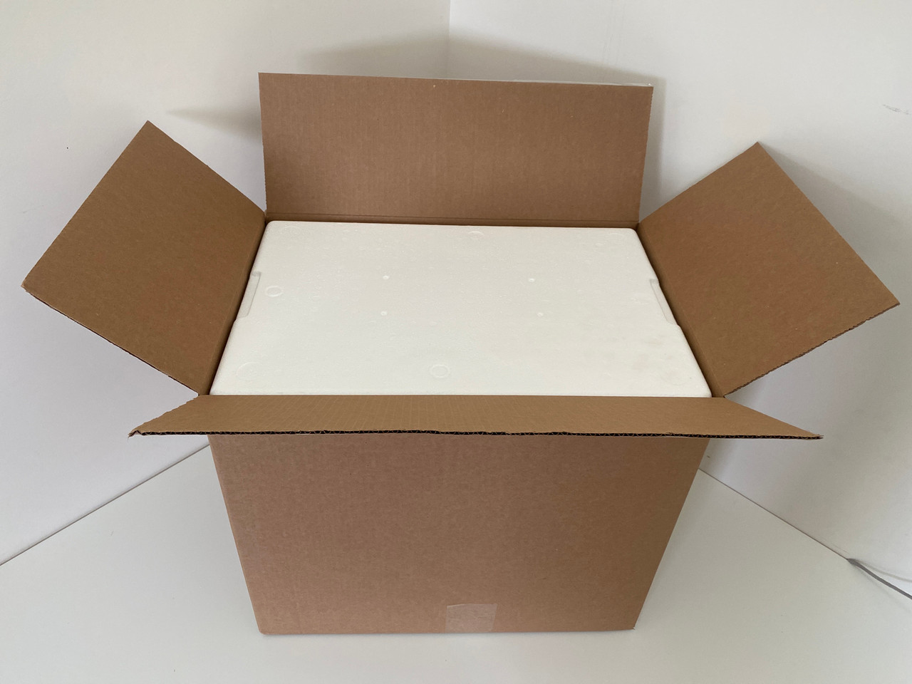 Styrofoam Cooler Box, Size:OD 15.1/4X15.1/4X15