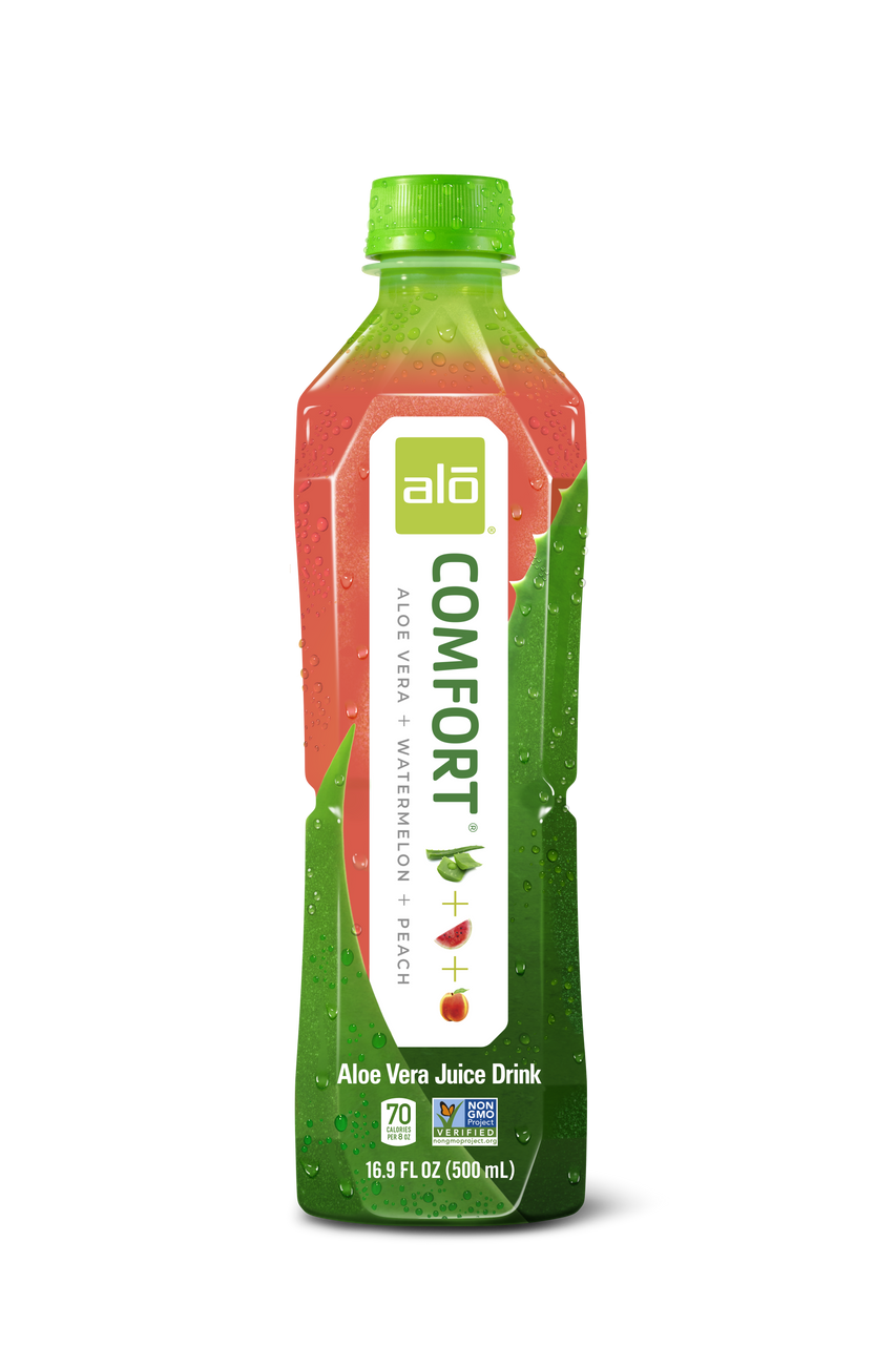 Alo Drink, Comfort Watermelon & Peach, 16.9 oz. (12 Count) - RocketDSD