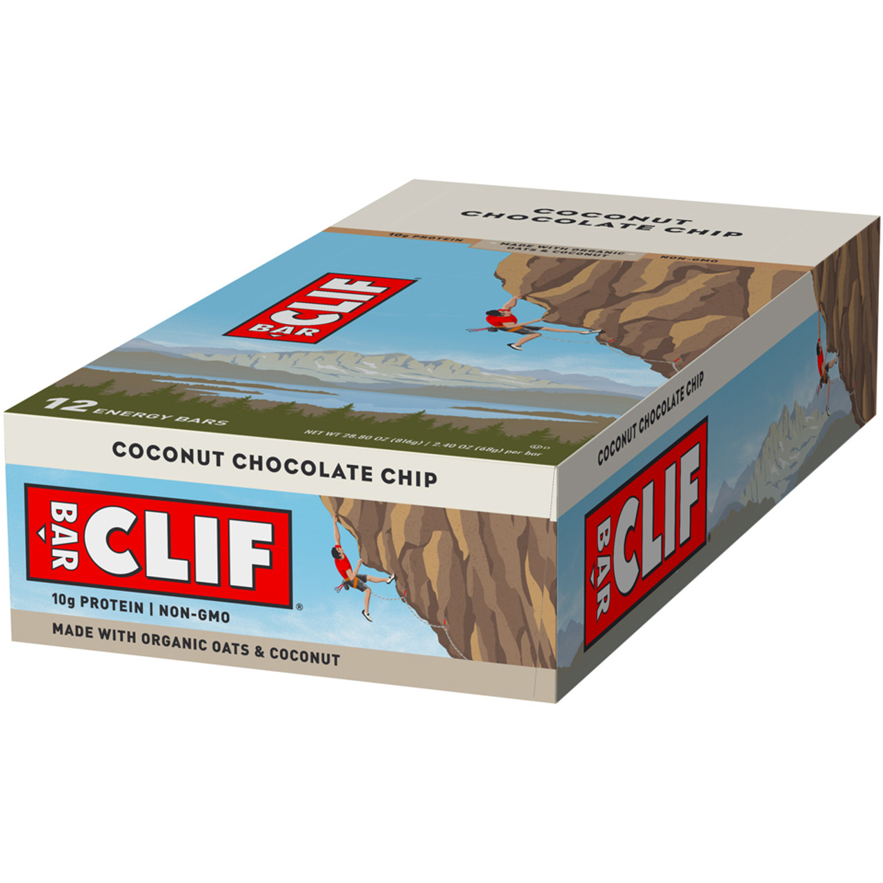 CLIF Bar, Coconut Chocolate Chip, 2.4 oz. (12 Count) - RocketDSD