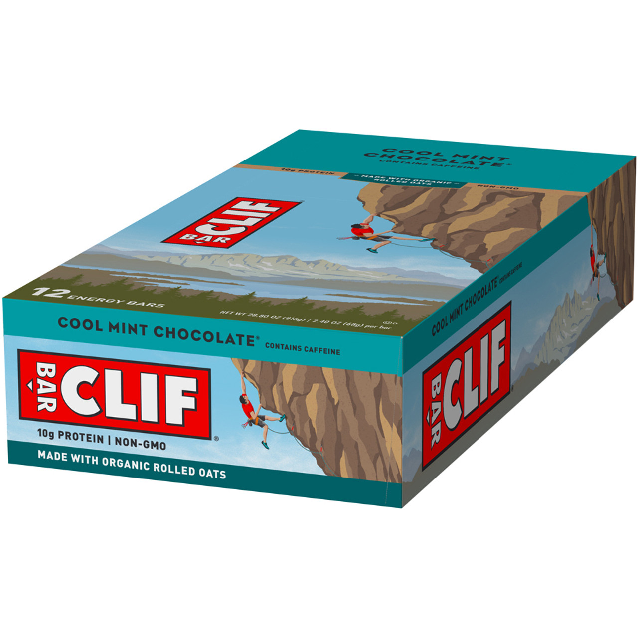 Clif Bar Energy Bar, Cool Mint Chocolate 2.4 Oz, Bars