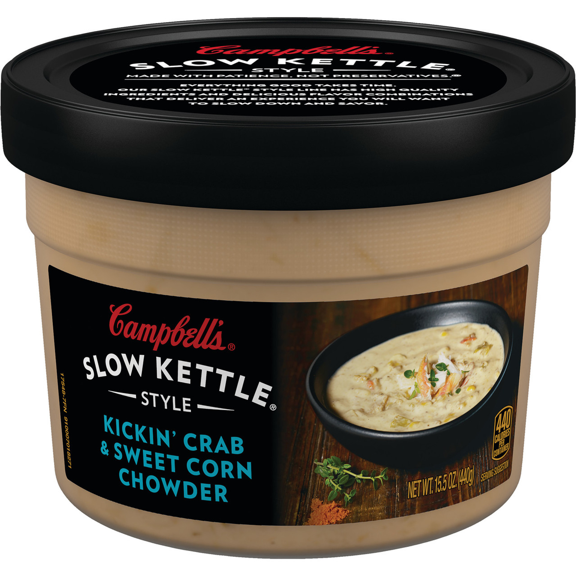 Campbell's Slow Kettle Style, Kickin' Crab & Sweet Corn Chowder, 15.5 Oz (1 Count) RocketDSD