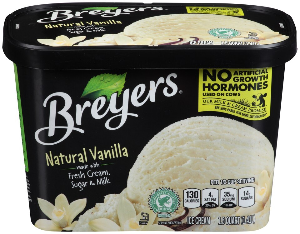 Breyer's, Vanilla Ice Cream, 48 oz. (1 Count) RocketDSD