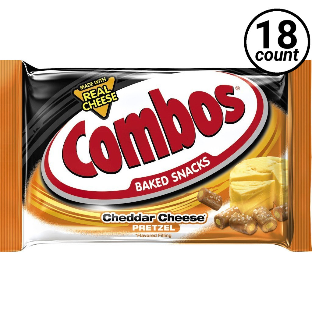 Combos, Cheddar Cheese Pretzel 1.8 oz. Bags (18 Count Case) RocketDSD