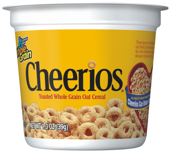 General Mills Cereal in a Cup, Cheerios, 1.3 oz. (1 Count)