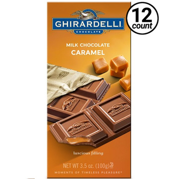 Ghirardelli Chocolate, Milk & Caramel, 3.5 oz. (12 Count)