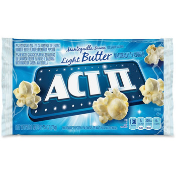 ACT II Popcorn Light Butter, 2.75 oz. Microwavable Bag (1 Count)