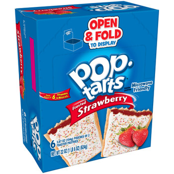 Kellogg's Pop-Tarts, Frosted Strawberry, 2-3.67 oz. Pastries (6 Count)