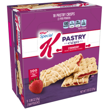 Kellogg's Special K Pastry Crisp, Strawberry, 0.88 oz. (9 Count)