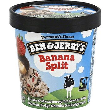Ben & Jerry's, Banana Split Ice Cream, Pint (8 Count)